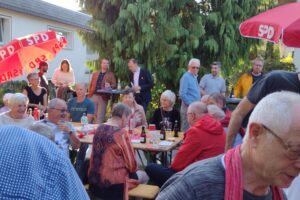 Wahlkampfabschluss am Lilienweg